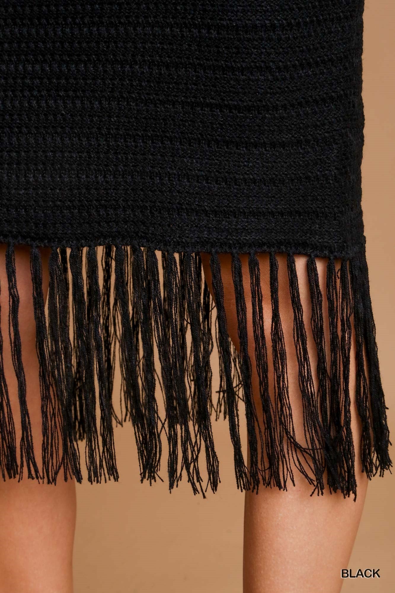 Umgee Crochet Frey Hem Skirt