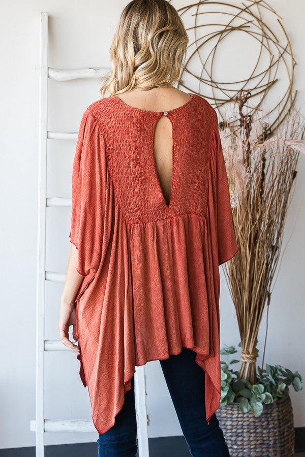 Oli & Hali Mineral Washed Smomcked Square Top