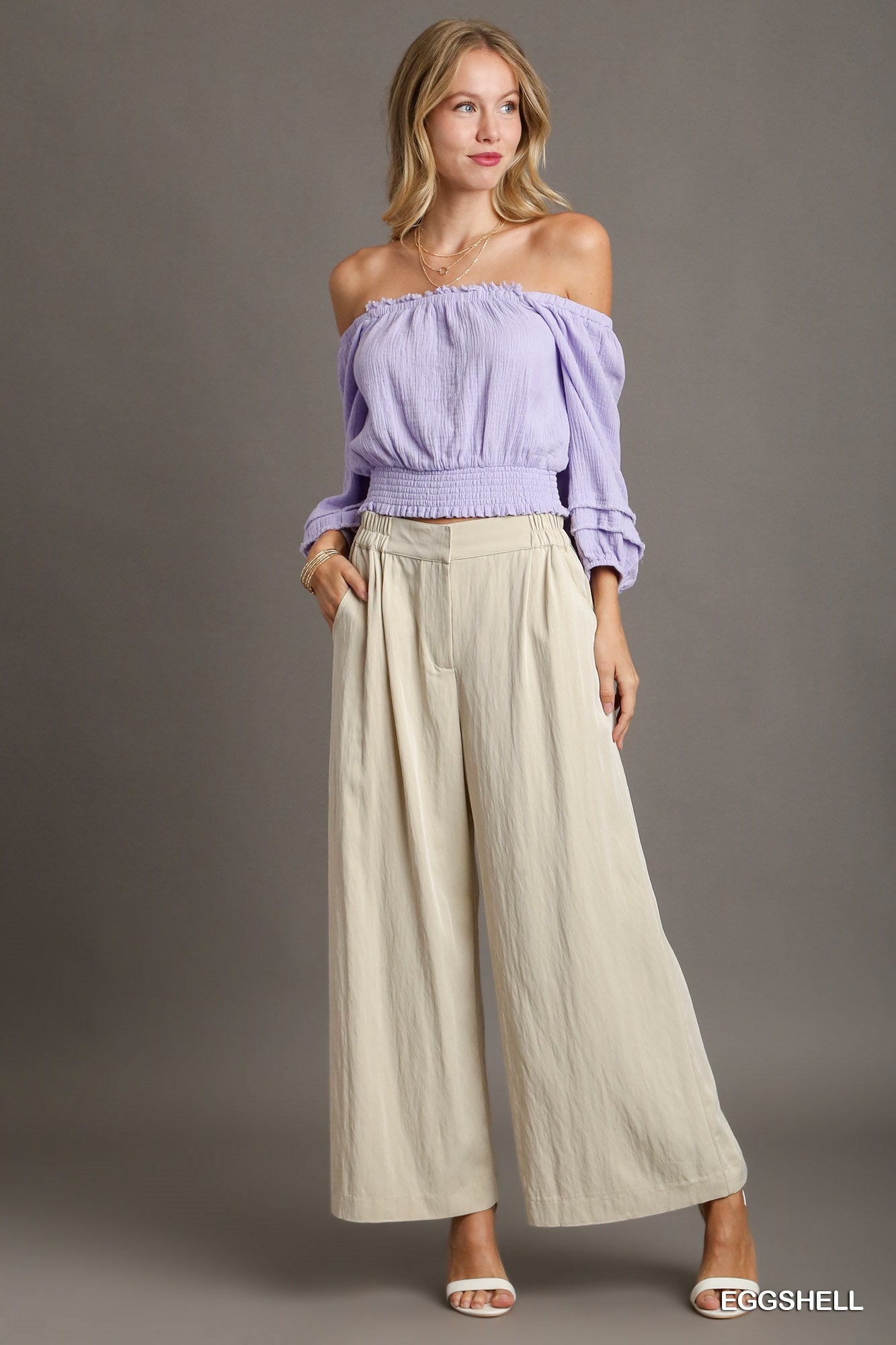 Umgee Elastic Waist Band Trouser Buttons Garment Hook Pants