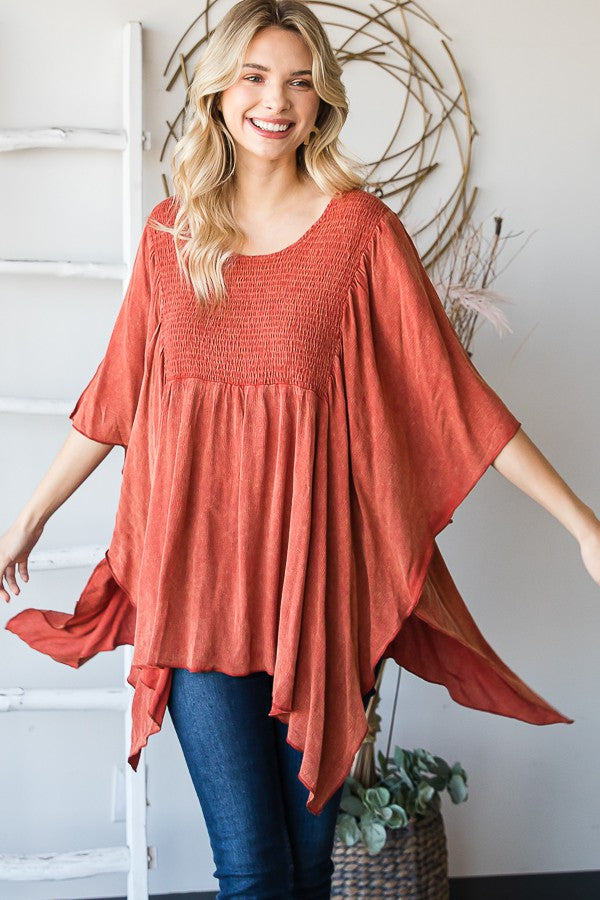 Oli & Hali Mineral Washed Smomcked Square Top