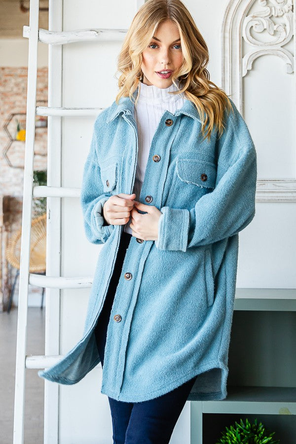 Oli & Hali Mixed Plaid Soft Shirt Jacket