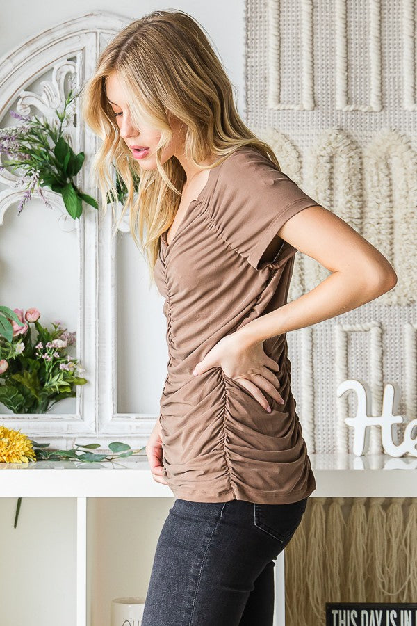 Oli & Hali Ruched Top