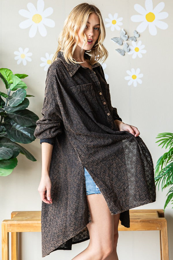 Oli & Hali Washed Textured Shirt Top