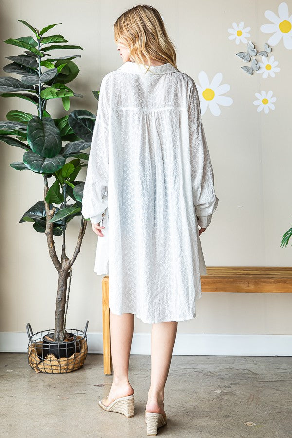 Oli & Hali Washed Textured Shirt Top