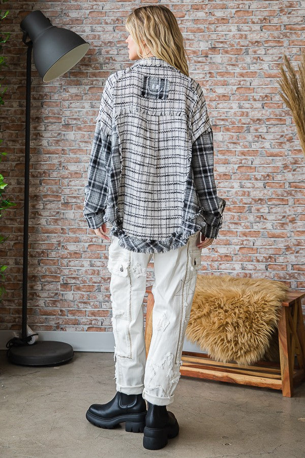 Oli & Hali Fabric Mixed Shirts Top