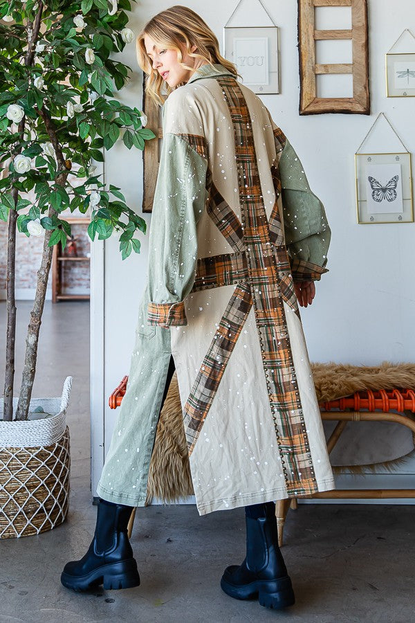 Oli & Hali Mineral Washed Long Jacket