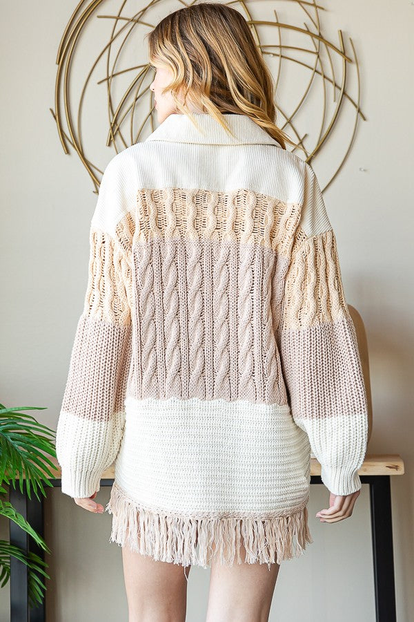 Oli & Hali Corduroy Jacket With Sweater Back Jacket