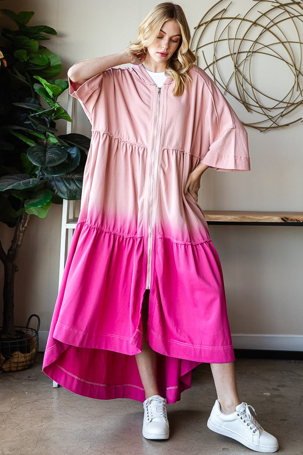 Oli & Hali Short Sleeve Zip Up Hoodie Jacket