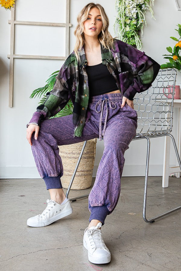 Oli & Hali Multi Color Dyed Buffalo Check Shirt Top