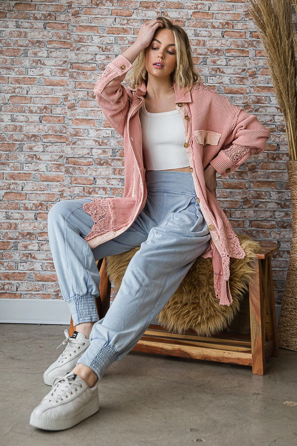 Oli & Hali Washed Bottondown Shirt Jacket