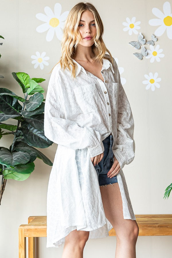 Oli & Hali Washed Textured Shirt Top