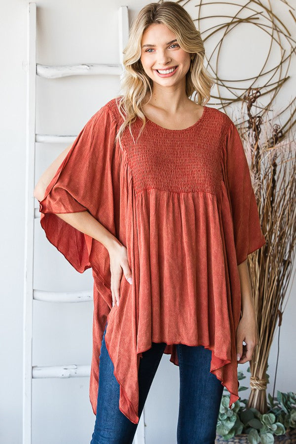 Oli & Hali Mineral Washed Smomcked Square Top