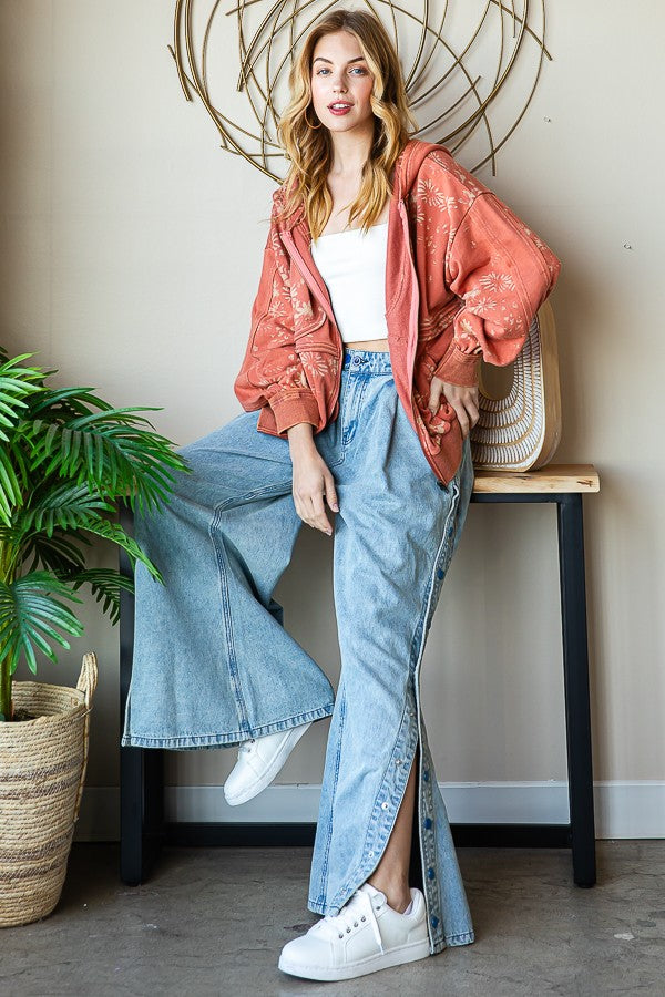 Oli & Hali Printed Jacket Hood Jacket