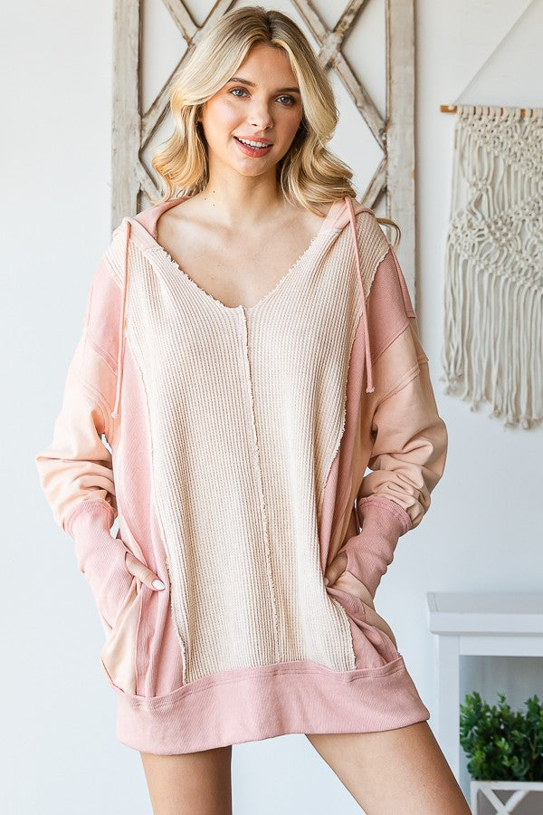 Oli & Hali Mineral Washed Thermal Hoodie Jacket