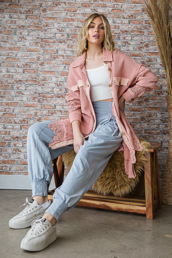 Oli & Hali Washed Bottondown Shirt Jacket