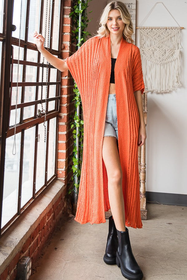 Oli & Hali Collared Long Sweater Cardigan Jacket