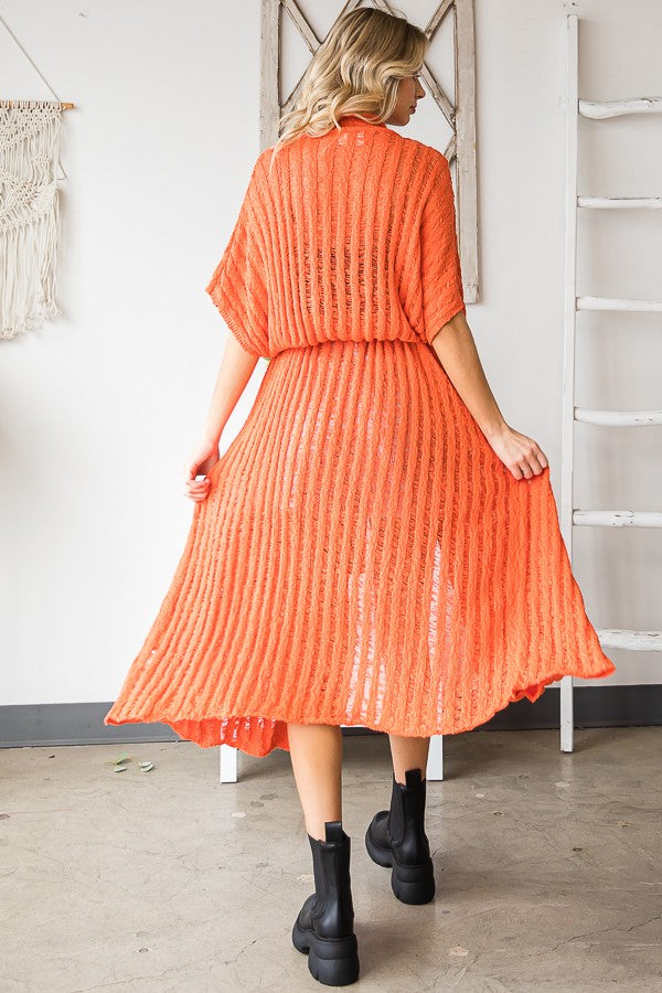 Oli & Hali Collared Long Sweater Cardigan Jacket