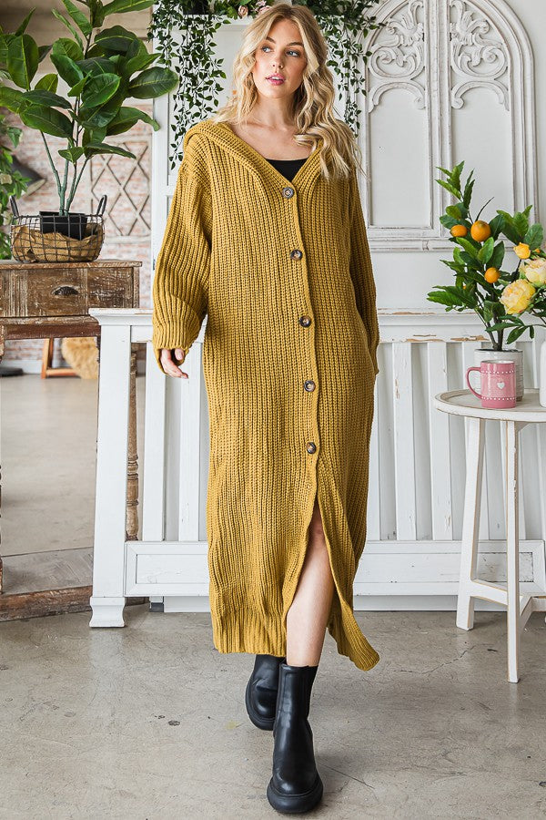 Oli & Hali Long Sweater Hood Cardigun Jacket