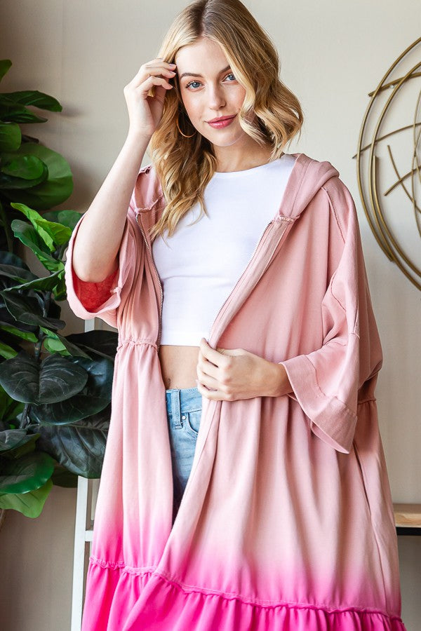 Oli & Hali Short Sleeve Zip Up Hoodie Jacket