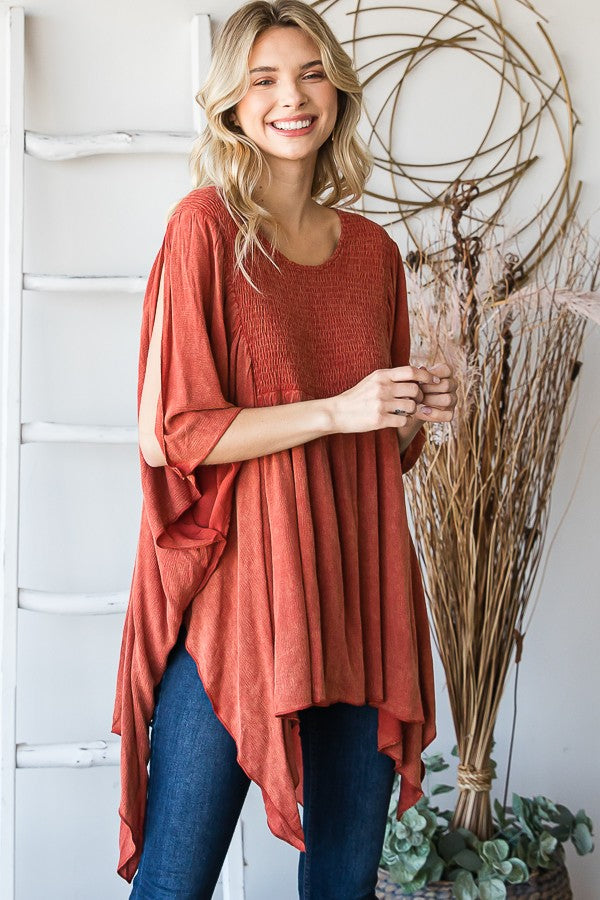 Oli & Hali Mineral Washed Smomcked Square Top