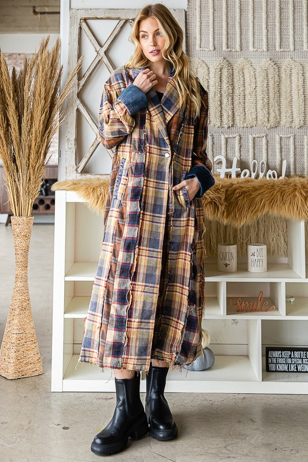 Oli & Hali Mixed Plaid Jacket