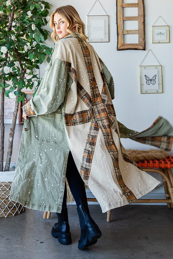 Oli & Hali Mineral Washed Long Jacket