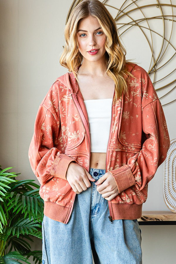 Oli & Hali Printed Jacket Hood Jacket