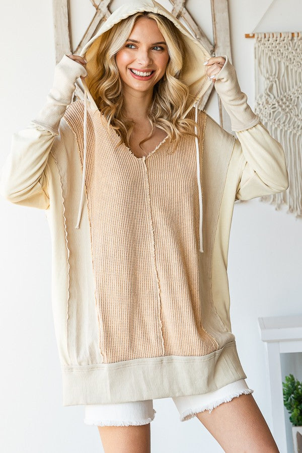 Oli & Hali Mineral Washed Thermal Hoodie Jacket