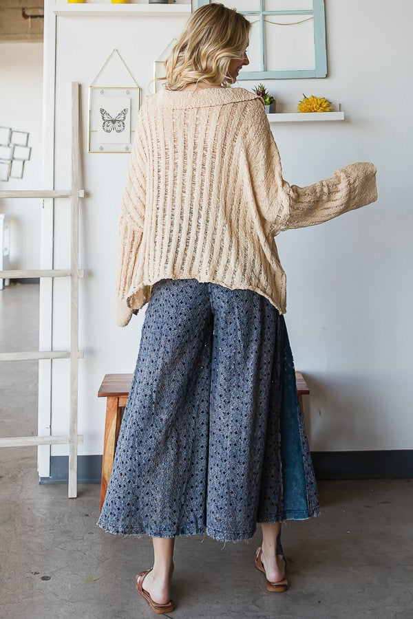 Oli & Hali Long Sleeve V Neck Sweater Top