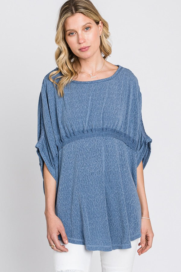 Oli & Hali Animal Print Detail Top