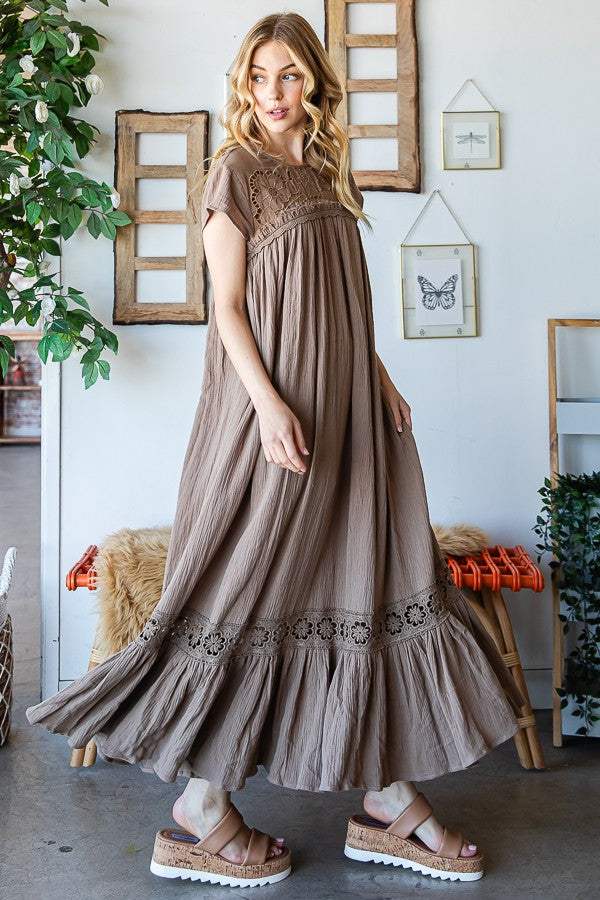 Oli & Hali Rayon Guaze Long Dress