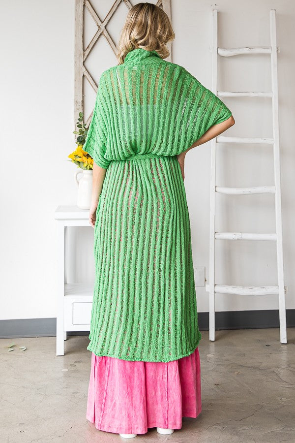 Oli & Hali Collared Long Sweater Cardigan Jacket