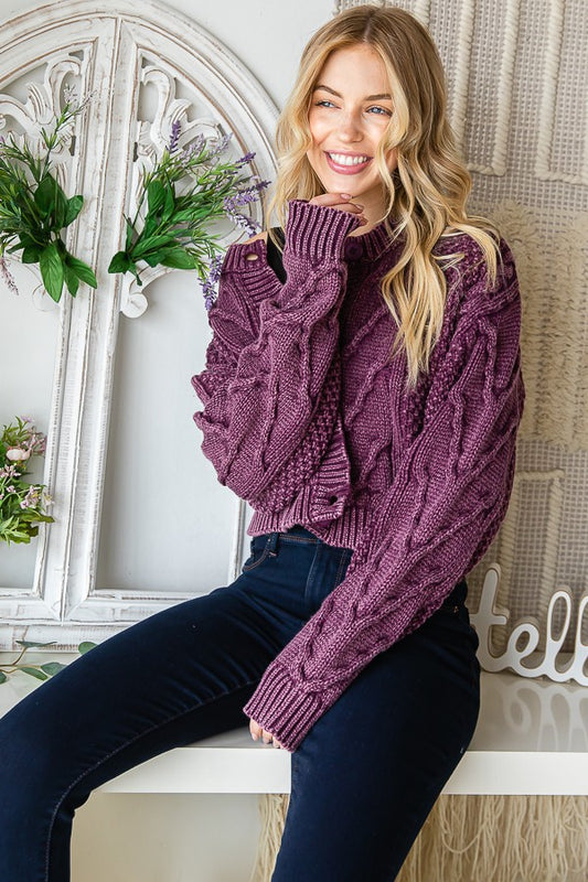 Oli & Hali Washed Sweater Cardigan Jacket