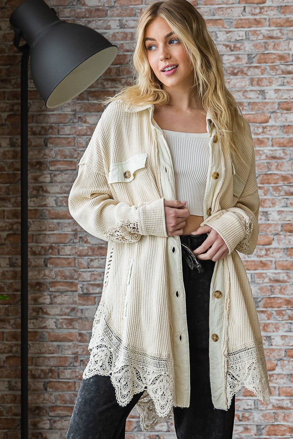 Oli & Hali Washed Bottondown Shirt Jacket