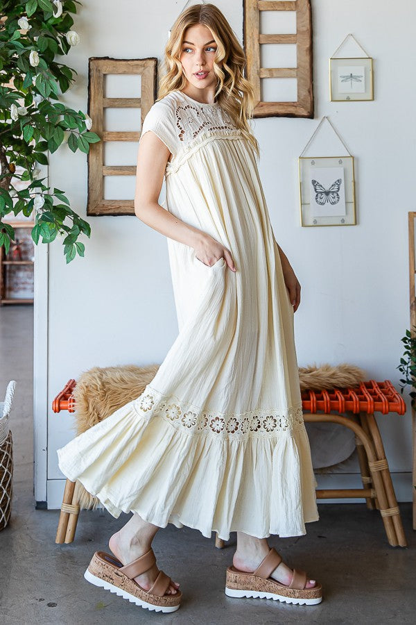 Oli & Hali Rayon Guaze Long Dress