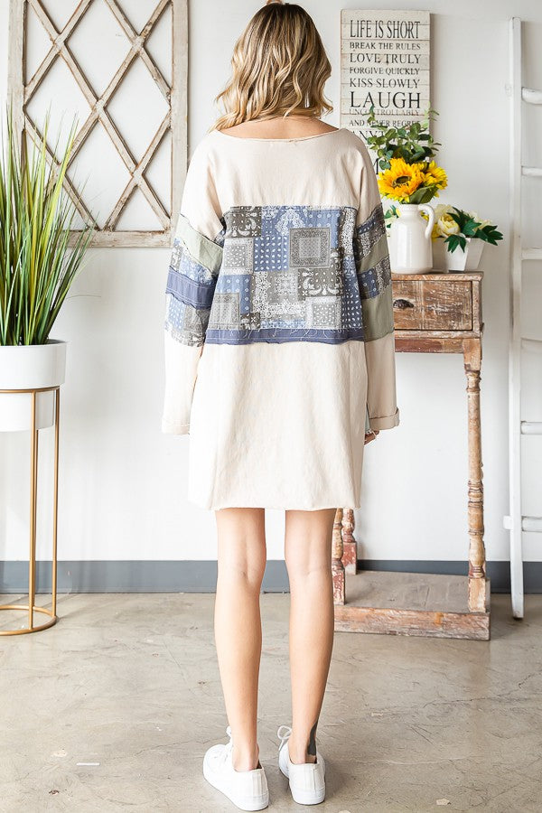 Oli & Hali Washed Patchwok Top