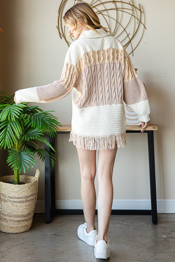 Oli & Hali Corduroy Jacket With Sweater Back Jacket