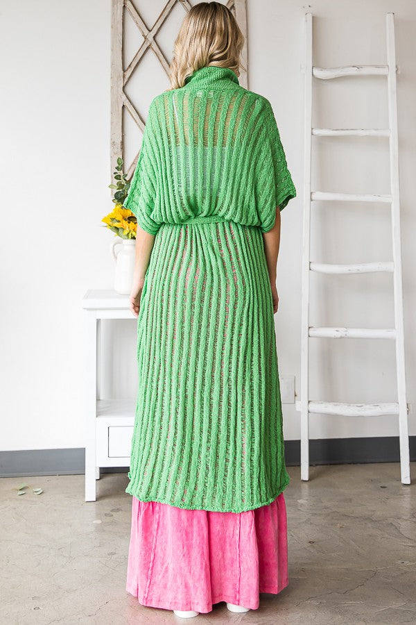 Oli & Hali Collared Long Sweater Cardigan Jacket