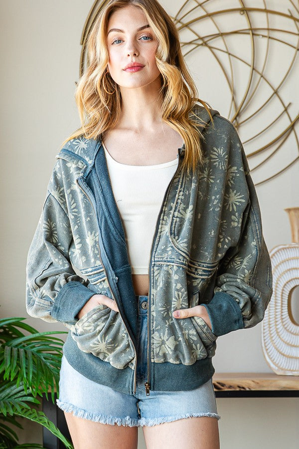 Oli & Hali Printed Jacket Hood Jacket