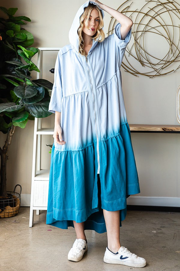 Oli & Hali Short Sleeve Zip Up Hoodie Jacket