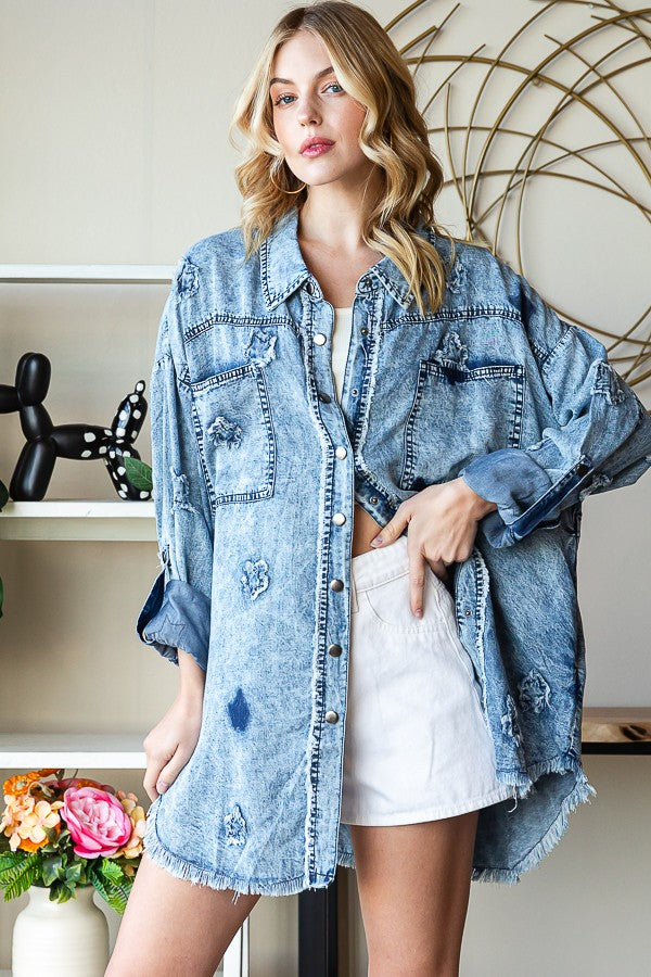 Oli & Hali Washed Star Shirt Top