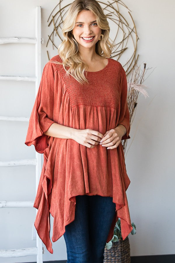 Oli & Hali Mineral Washed Smomcked Square Top