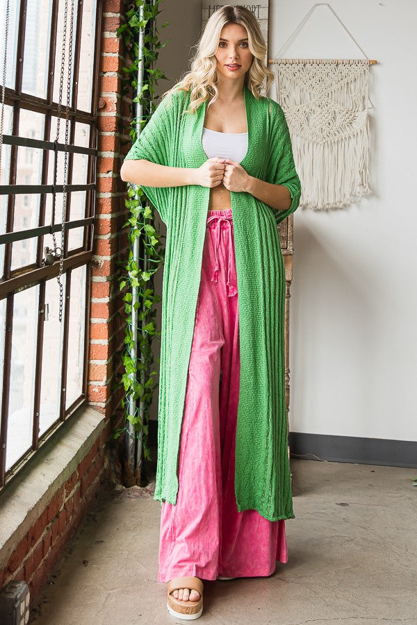 Oli & Hali Collared Long Sweater Cardigan Jacket