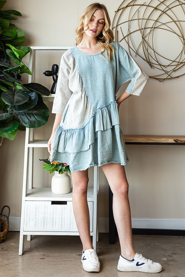 Oli & Hali Mineral Washed Ruffle Top